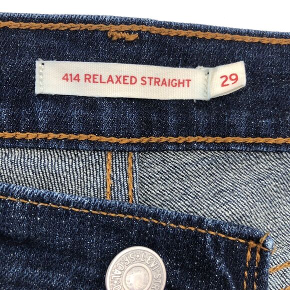 Levis Womens Relaxed Straight Leg Jeans Size 29 Dark Wash Comfortable Classic - Picture 7 of 9